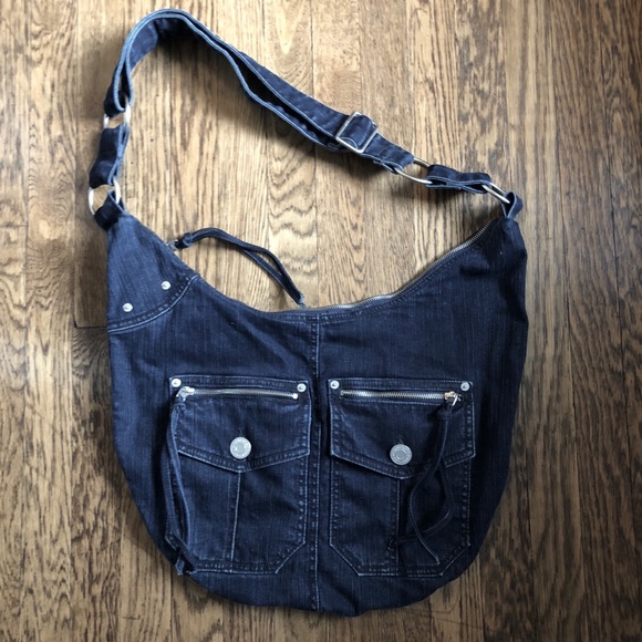 GAP Handbags - Gap Jeans - NEW Indigo Denim Hobo Saddle Bag Tote